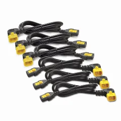 APC Power Cord Kit (6 ea), Locking, C13 to C14 (90 Degree), 1.8m