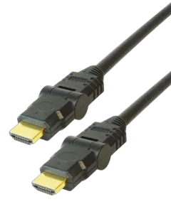 Transmedia High Speed HDMI-Kabel mit Ethernet, 2m, bendable