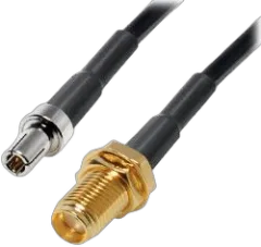 Transmedia Pigtail adapter TS9 plug to SMA socket