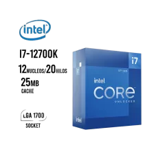 Intel Core i7 12700K Soc 1700 | No Cooler
