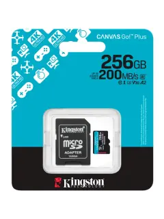 Kingston microSD, Canvas Go! Plus,R200/W160, 256GB