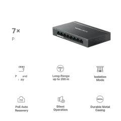 Mercusys 8-Port Gigabit Desktop Switch with 7-Port PoE