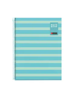 Kolegij blok Miquelrius A4 90g 80L spiralni crte Between the lines Sky Blue MR4521