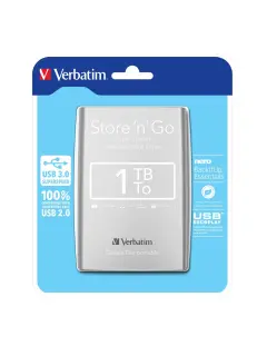 Externi hard disk Verbatim #53071 Store'n'Go 2.5" 1TB USB 3.0 Gen1, srebrni