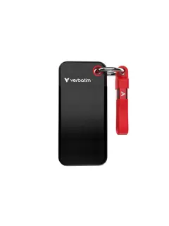 SSD Pocket Verbatim #32417 256GB 3.2 Gen2, USB-C, crno/crvena