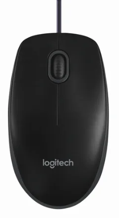 Logitech B100 žičani optički miš, crna