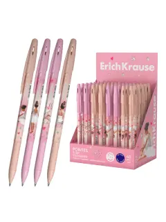 Kemijska olovka ErichKrause Stick&Grip Pointes R-301 (0.7) plavi ispis sortirano 48/1