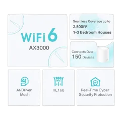 TP-Link Deco X50 AX3000 Whole Home Mesh WiFi 6 Unit