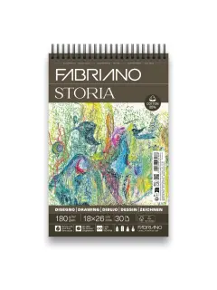 Blok Fabriano Storia 18x26 180g 30L spiralni top side 19100736