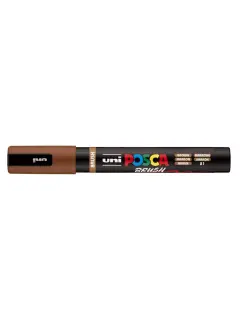 Marker Uni pc-5br brush Posca smeđi