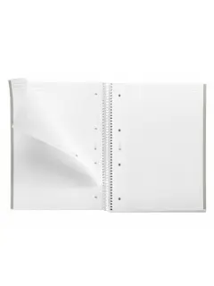 Kolegij blok Miquelrius A4 90g 80L spiralni crte Emotions Grey MR46718