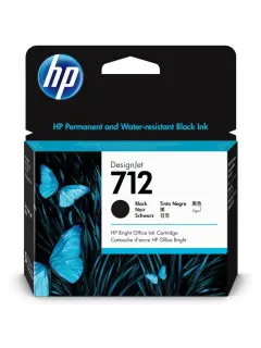 Tinta HP 3ED71A 712 black Design jet T630/T650/T230/T250/T650 80ml