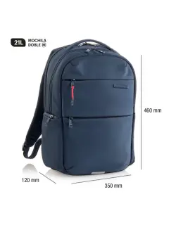 Ruksak za prijenosno računalo Miquelrius 2 odjeljka plavi 16" M 35x46x12cm 21L MR19565