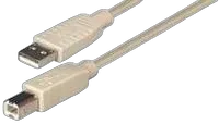 NaviaTec USB 2.0 A muški na B muški kabel, 5m, bež