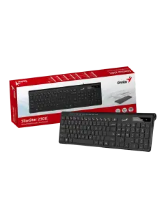 Genius SlimStar 230 II, tipkovnica, USB, crna