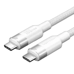 Vention USB 3.2 Gen2 C Male to C Male 10Gbps Cable 1M White Aluminum Alloy Type