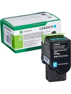 Toner Lexmark C242XC0 cyan 3.5k