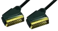 Transmedia Scart Kabel, 3m, Gold contacts