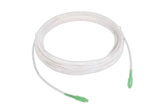 NFO Patch cord, SC APC-SC APC, Singlemode 9 125, G.657A2, Simplex, 3mm, LSOH, 15m, white