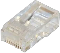 NaviaTec CAT5e unshielded RJ45 modular plug round cable 10pc
