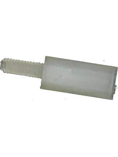 Nylon spacer M2 10 mm, 100 pcs.