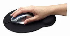 Manhattan ergonomska podloga za miša, gel, crna