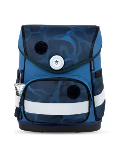 Torba školska Belmil compact with patches wave storm 405-41/AG/B/12