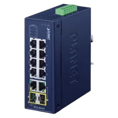 Planet Industrial 8-Port 10 100TX 2-Port Gigabit TP SFP Combo Ethernet Switch
