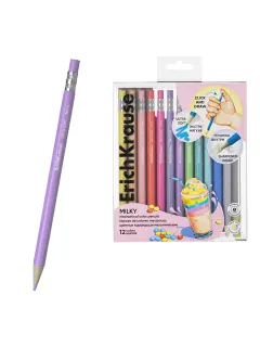 Drvene bojice ErichKrause na klik šesterokutne Pastel Milky 12/1