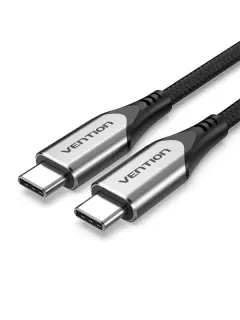 Vention USB-C to USB-C 3.1 Cotton Braided Cable 1.5M Gray