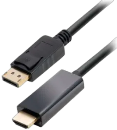 Transmedia DisplayPort plug to HDMI plug, 4K@60Hz, 1,0 m
