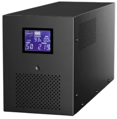 Gembird UPS with USB and LCD display, 3000 VA, black