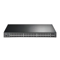 TP-Link JetStream 48-Port Gigabit and 4-Port 10GE SFP L2 Managed Switch with 48-Port PoE