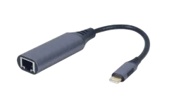 Gembird USB type-C Gigabit network adapter, space grey