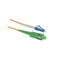 NFO Patch cord, LC APC-LC APC, Singlemode 9 125, G.657A2, Duplex, 1m