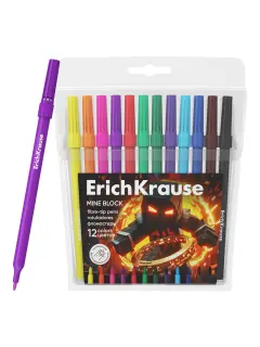 Flomaster ErichKrause Mine Block 12 boja 12/1