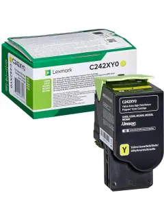 Toner Lexmark C242XY0 yellow 3.5k