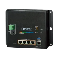 Planet Industrial Wall-mount Gigabit Router with 4-Port 802.3at PoE