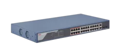HikVision 24-Port 100Mbps RJ45 PoE (370W) 2 Combo 1G RJ45 SFP Smart Managed Switch