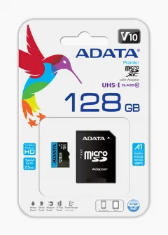 ADATA microSDXC, Class10, 100/25MBs, 128GB