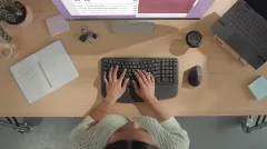 Logitech Wave Keys Wireless, Graphite, HR