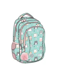 Ruksak školski St.Right Charming Cats s pretincem za prijenosno računalo 15"