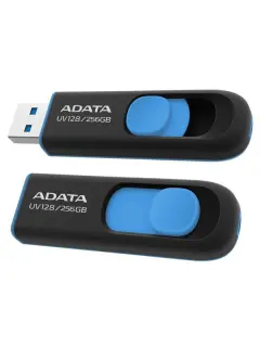 ADATA UV128, 256GB, USB3.2 plavo-crni