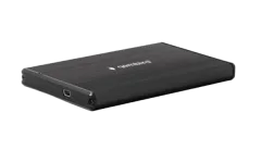 Gembird USB 3.0 2.5'' enclosure, brushed aluminum, black