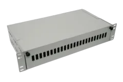 NFO Patch Panel 2U 19" - 24x SC Duplex, Pull-out, 2 trays