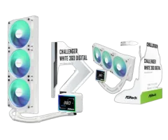 ASRock Challenger White 360 Digital AIO Liquid Cooler