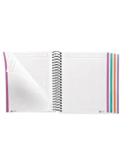 Kolegij blok Miquelrius A6 70g 120L spiralni kocke spring night crni MR4338