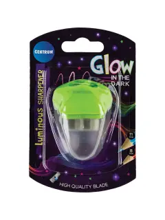 Šiljilo Centrum plastično sa spremnikom Glow in the Dark (HB i Jumbo olovke) blister 81232