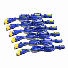 Power Cord Kit (6 ea), Locking, C13 to C14, 1.2m, Blue