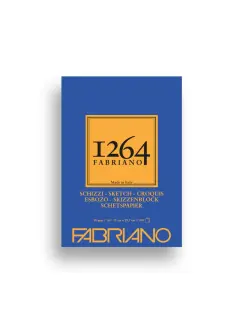 Blok Fabriano 1264 sketch 21x29,7 (A4) 90g 100L pale ivory ljepljen na vrhu sa preklopom 19100632